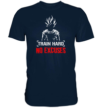 Laden Sie das Bild in den Galerie-Viewer, Train Hard No Excuses - Premium T-Shirt